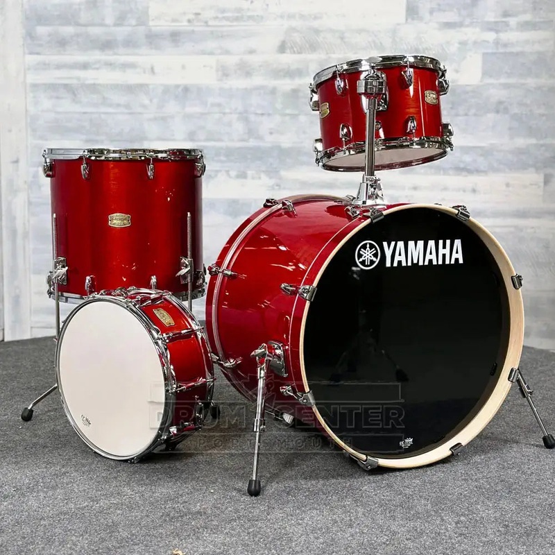 Yamaha Stage Custom Birch 4pc Drum Set 22/12/16/14 Cranberry Red