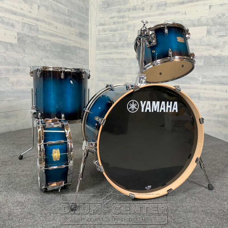Yamaha Stage Custom Birch 4pc Drum Set 22/13/16/14 Deep Blue Sunburst