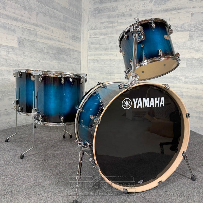 Yamaha Stage Custom Birch 4pc Drum Set 24/14/16/18 Deep Blue Sunburst