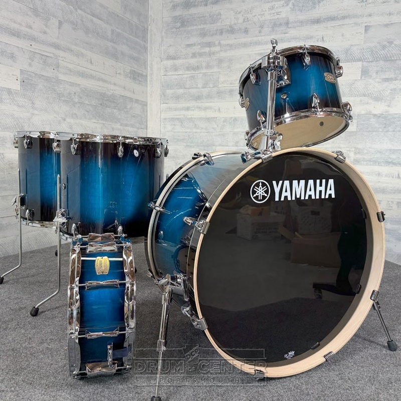 Yamaha Stage Custom Birch 5pc Drum Set 24/13/16/18/14 Deep Blue Sunburst