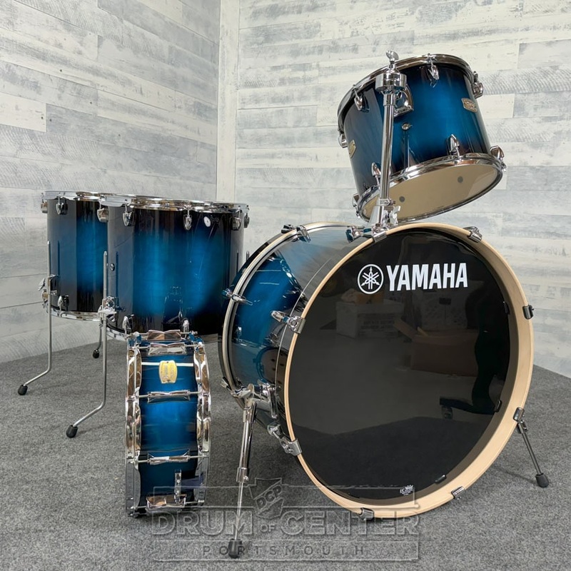 Yamaha Stage Custom Birch 5pc Drum Set 24/14/16/18/14 Deep Blue Sunburst