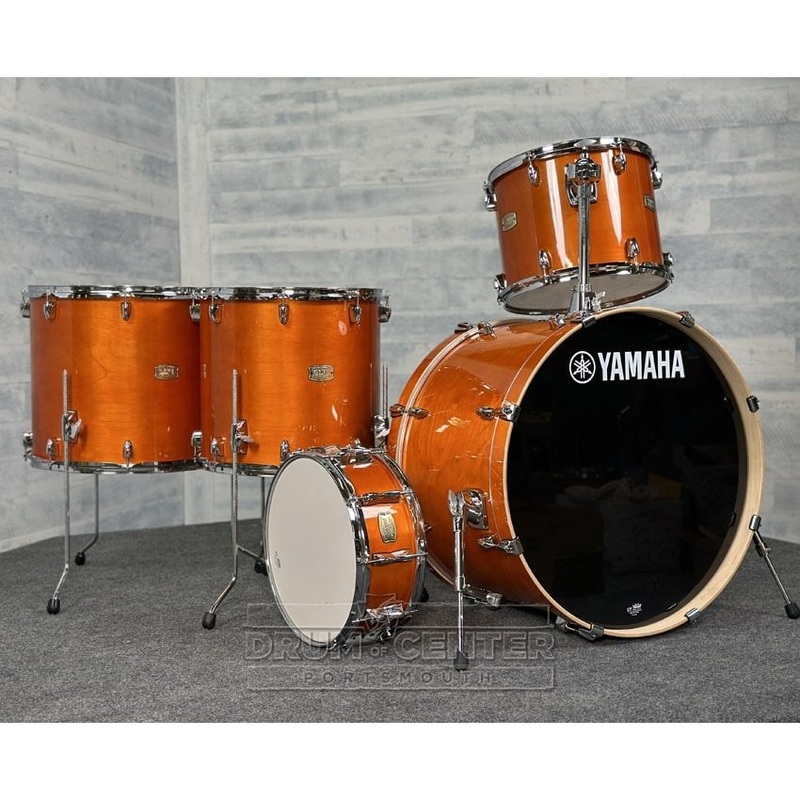 Yamaha Stage Custom Birch 5pc Drum Set 24/14/16/18/14 Honey Amber