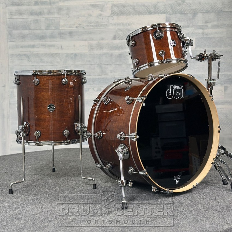 DW Performance 3pc Drum Set 24/13/16 Walnut Lacquer - DCP Exclusive!