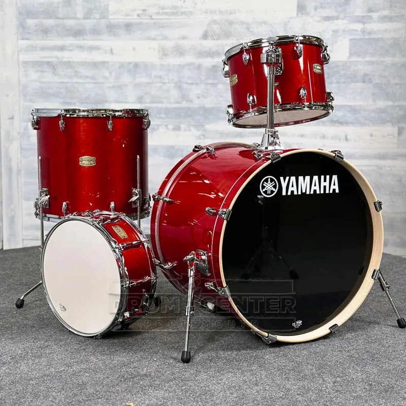 Yamaha Stage Custom Birch 4pc Drum Set 22/13/16/14 Cranberry Red