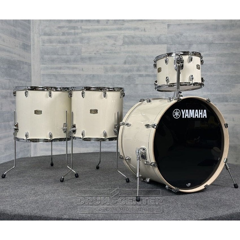 Yamaha Stage Custom Birch 4pc Drum Set 24/13/16/18 Classic White