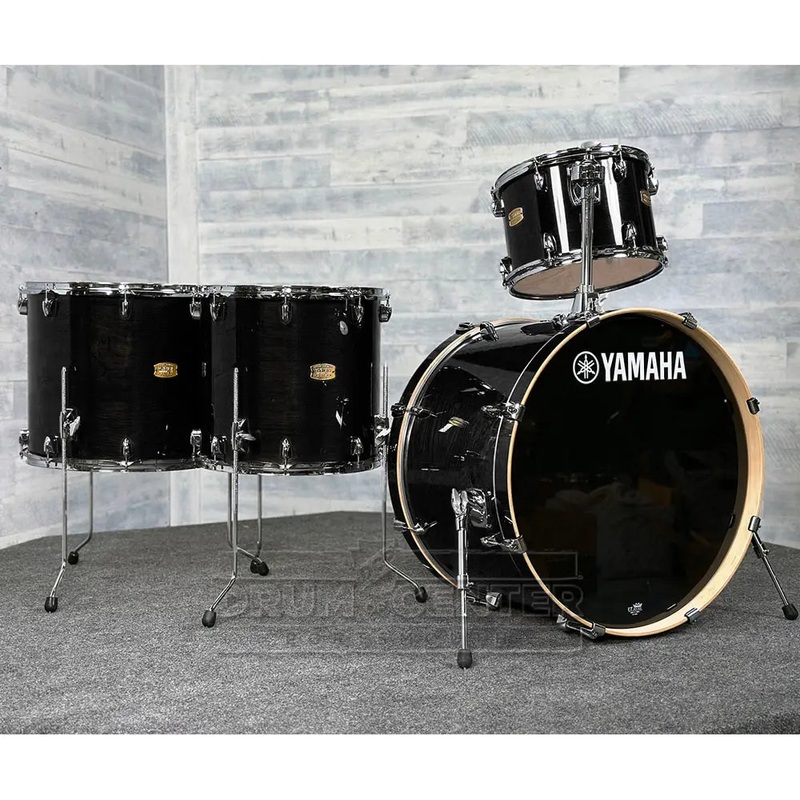 Yamaha Stage Custom Birch 4pc Drum Set 24/13/16/18 Raven Black