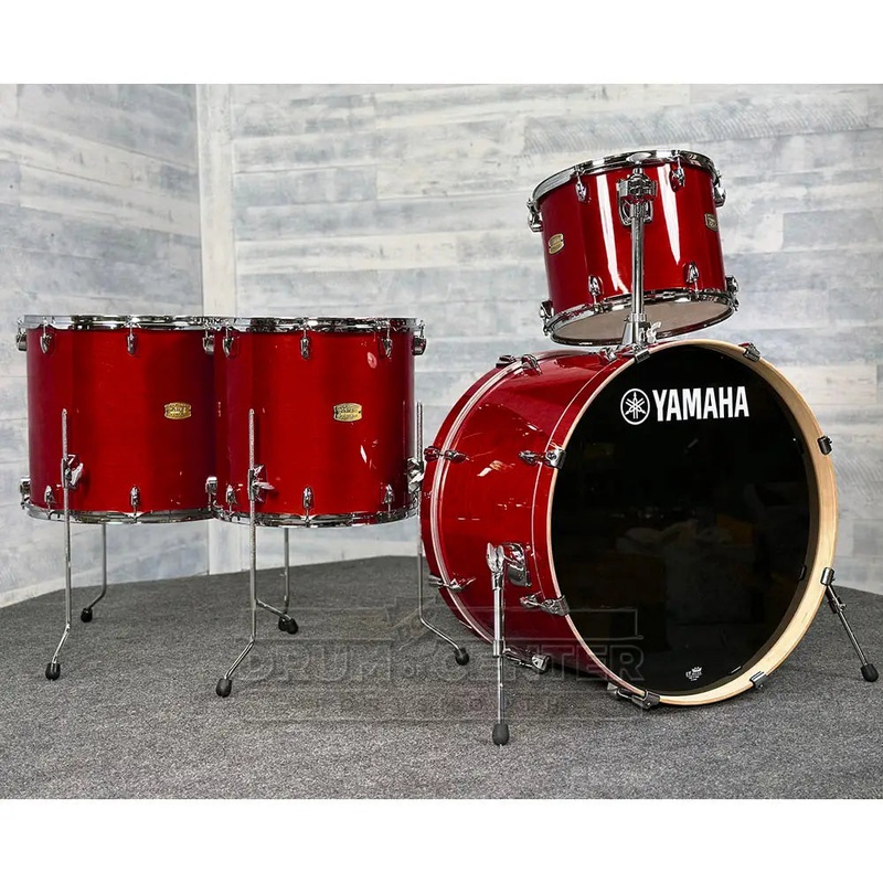 Yamaha Stage Custom Birch 4pc Drum Set 24/14/16/18 Cranberry Red