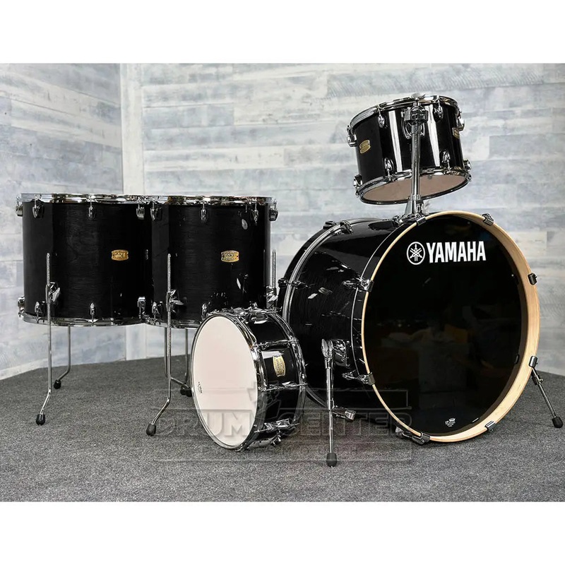 Yamaha Stage Custom Birch 5pc Drum Set 24/13/16/18/14 Raven Black
