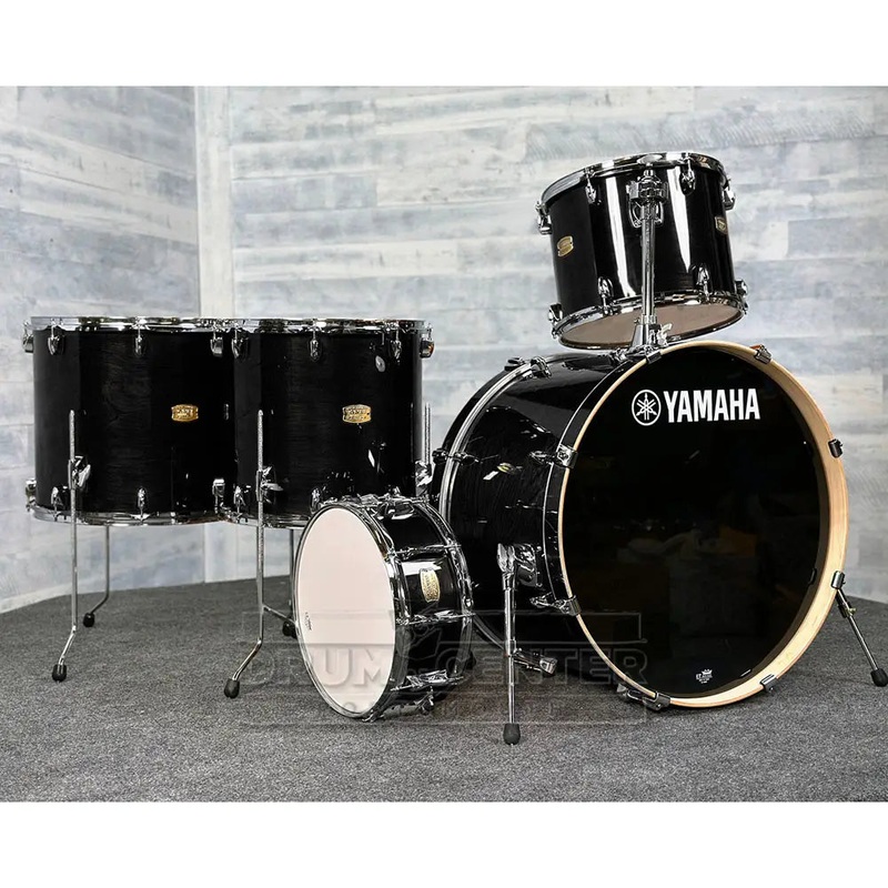 Yamaha Stage Custom Birch 5pc Drum Set 24/14/16/18/14 Raven Black