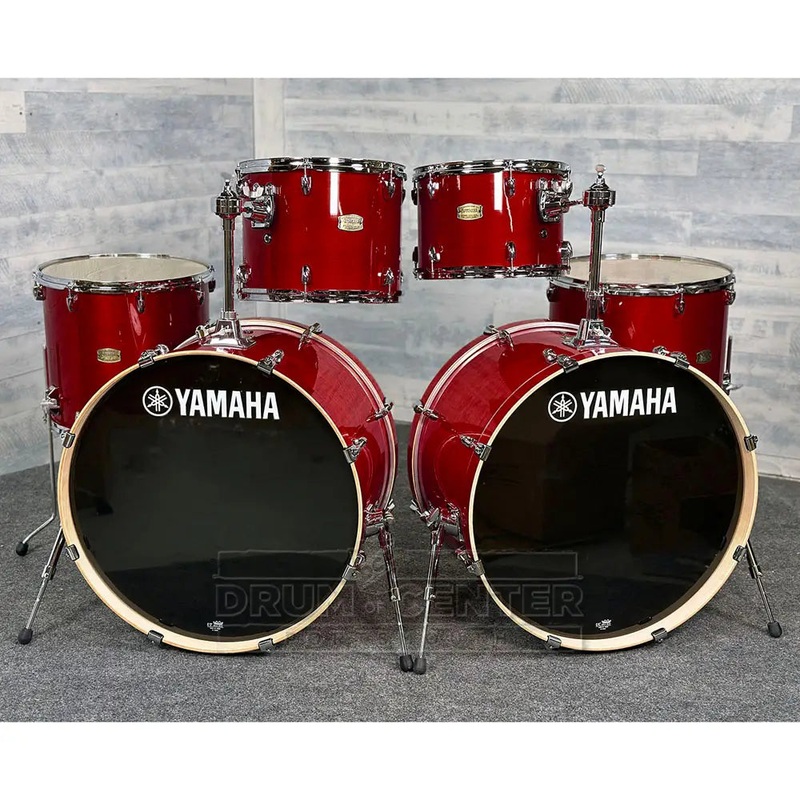 Yamaha Stage Custom Birch 6pc Drum Set (24" Double Bass) Cranberry Red