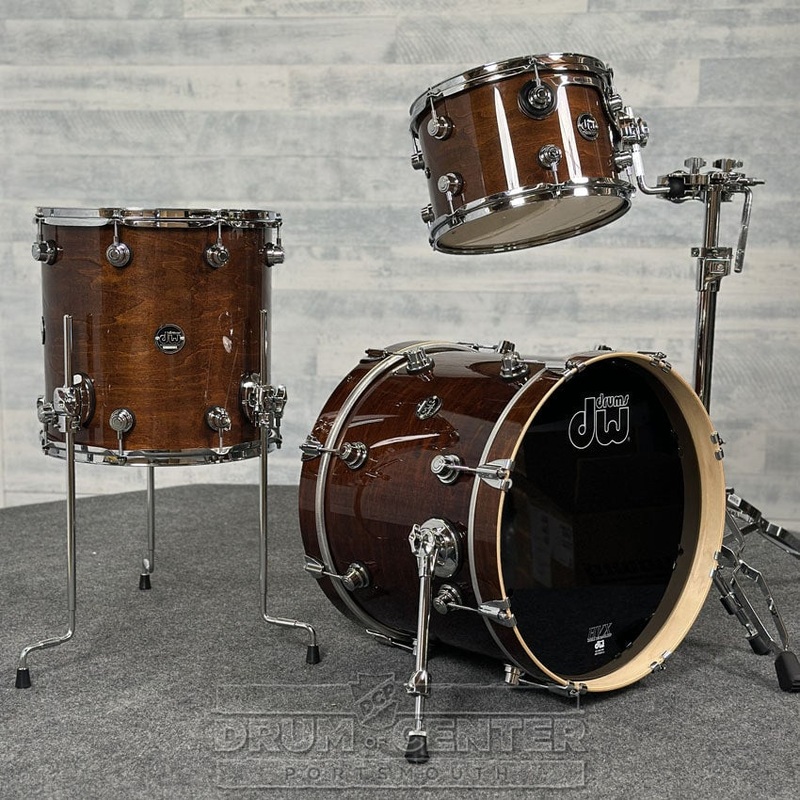 DW Performance 3pc Drum Set 18/12/14 Walnut Lacquer - DCP Exclusive!