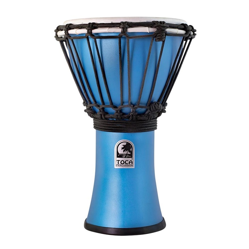Toca Freestyle ColorSound Djembe 7" Matte Ocean Blue
