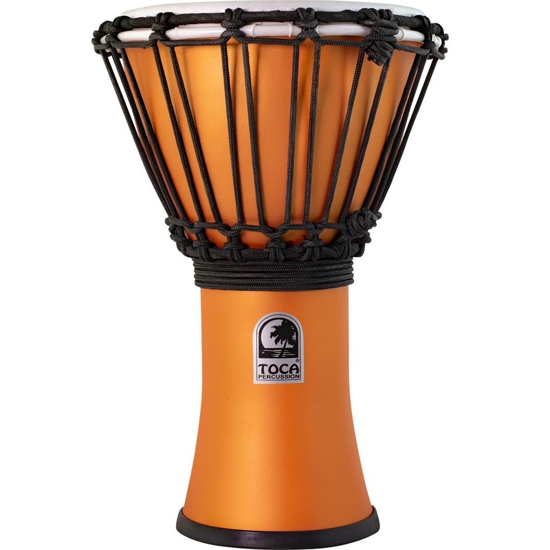 Toca Freestyle ColorSound Djembe 7" Matte Orange Crush