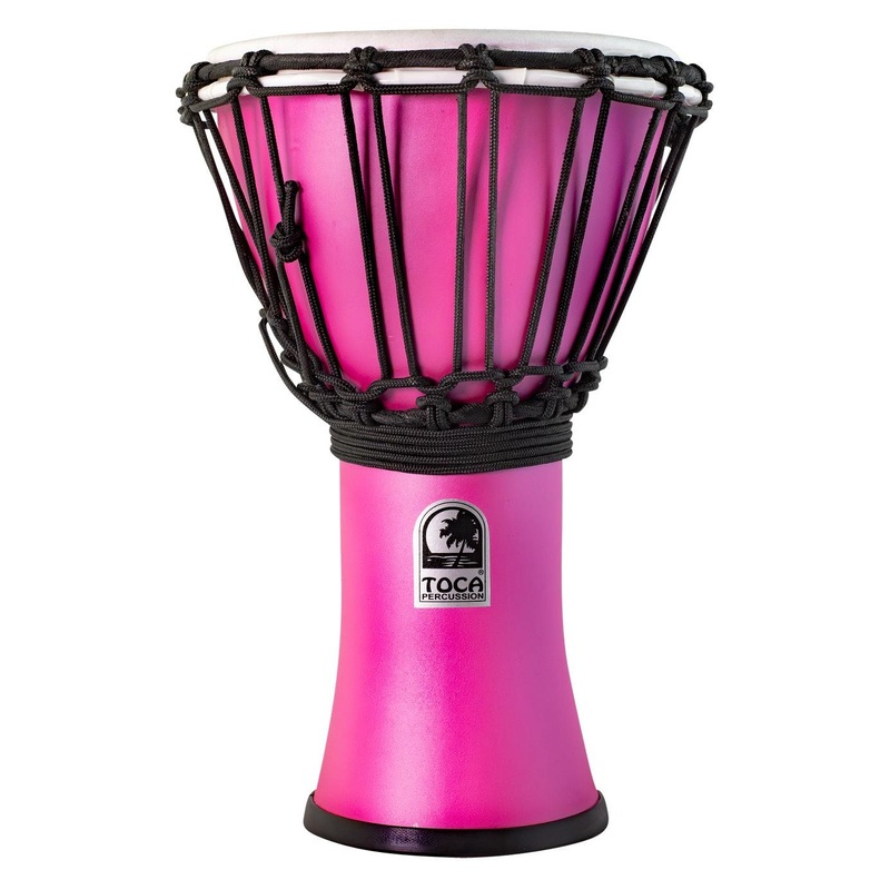 Toca Freestyle ColorSound Djembe 7" Matte Pink Haze