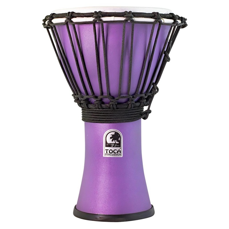 Toca Freestyle ColorSound Djembe 7" Matte Purple Rain