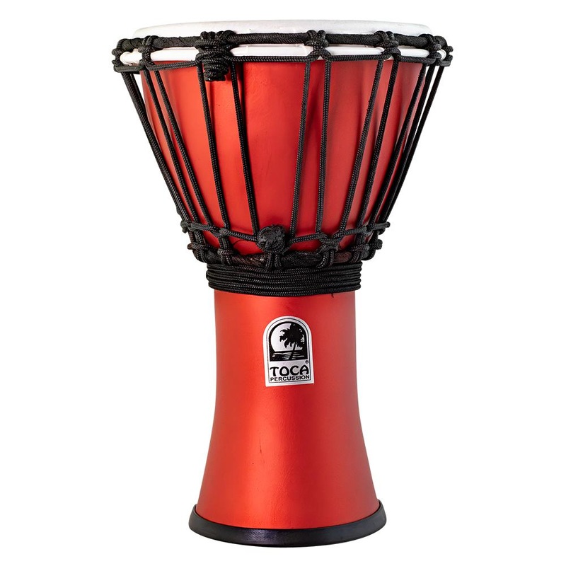 Toca Freestyle ColorSound Djembe 7" Matte Racing Red