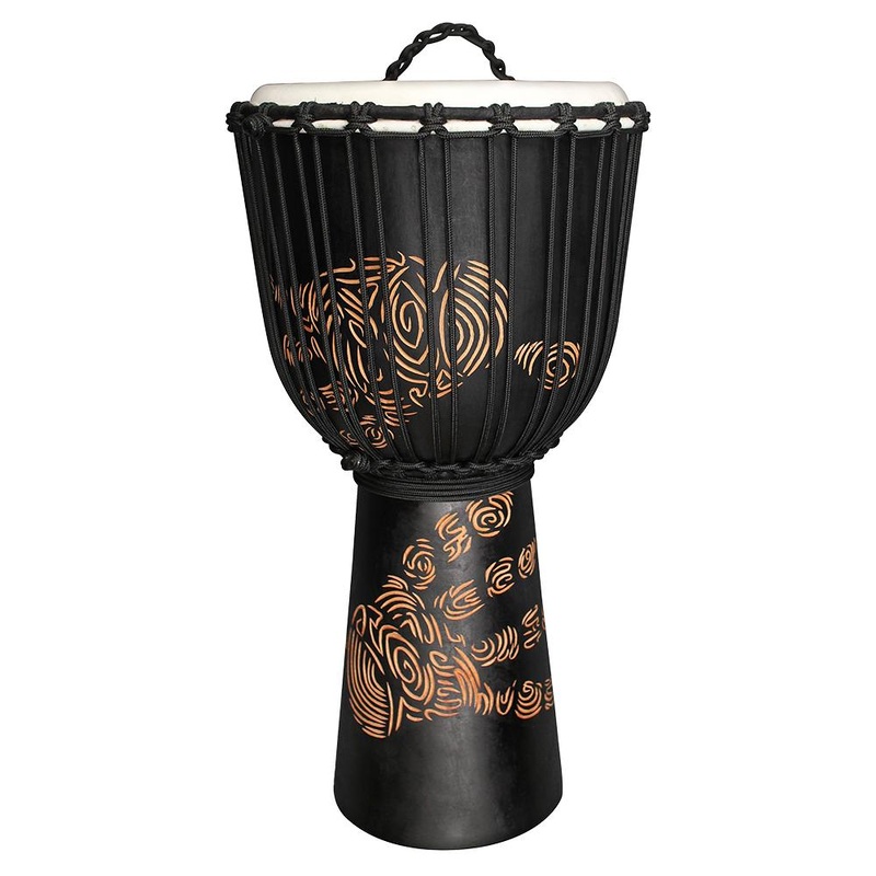 Toca Street Carved Djembe 10" Hand Print