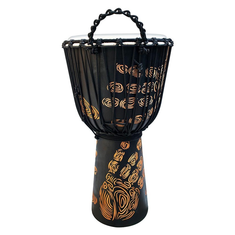 Toca Street Carved Djembe 8" Hand Print