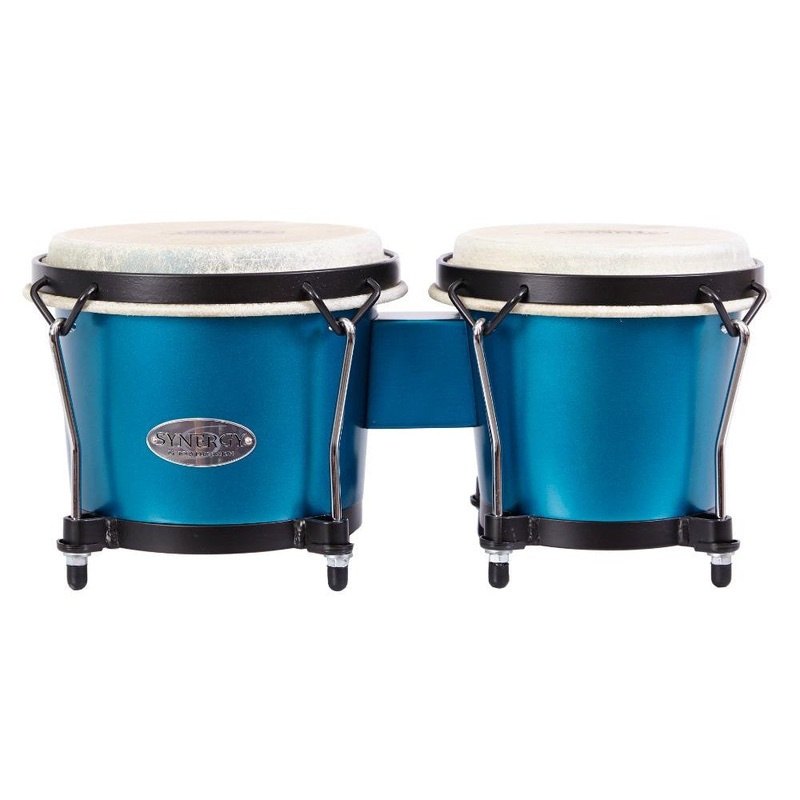 Toca Synergy Wood Bongos Matte Ocean Blue