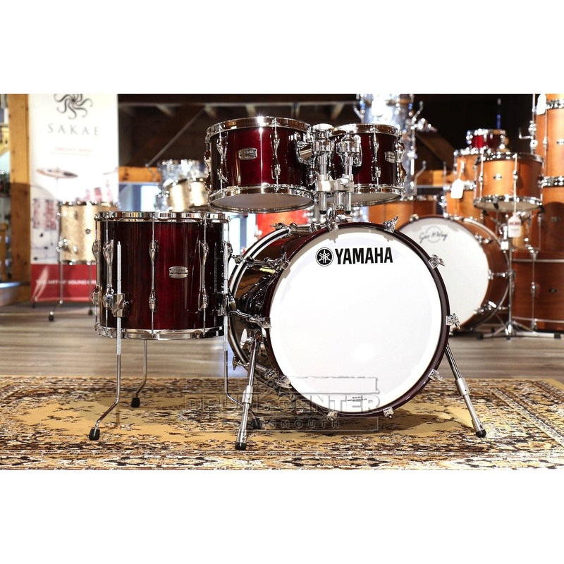 Yamaha Recording Custom 4pc Fusion Drum Set Classic Walnut