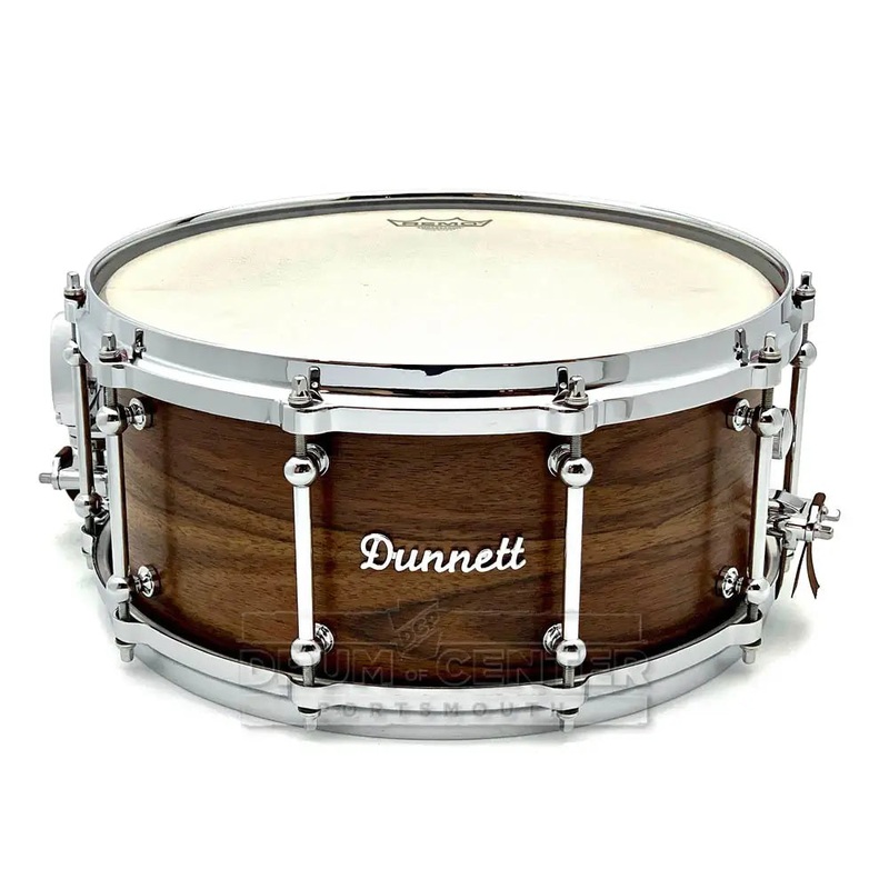 Dunnett Classic MonoPly X Walnut Snare Drum 14x6.5 10-Lug w/Die Cast Hoops