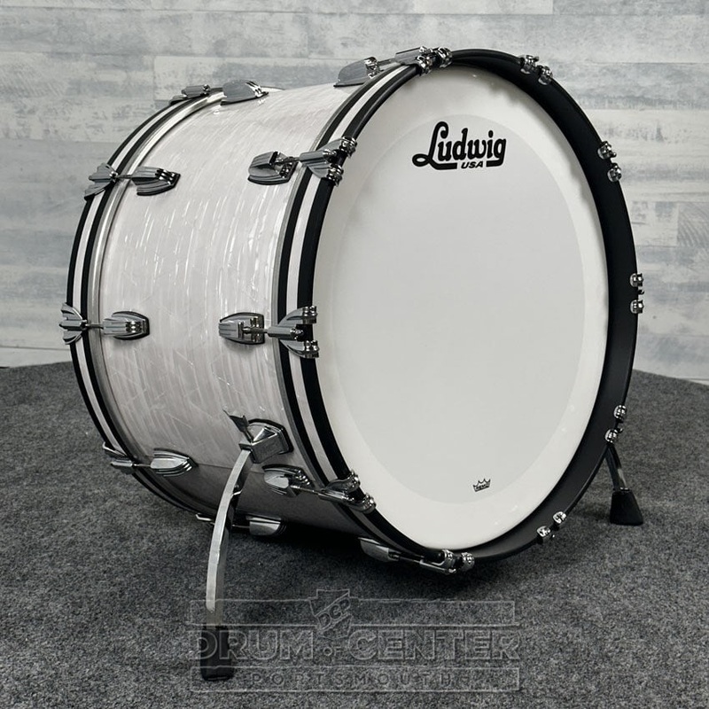 Ludwig Classic Maple "Super 70s" Bass Drum 22x14 70s White Marine Pearl - DCP Exclusive!