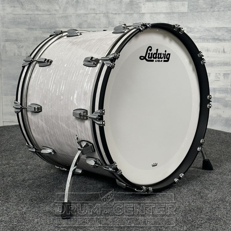 Ludwig Classic Maple "Super 70s"  Bass Drum 22x16 70s White Marine Pearl - DCP Exclusive!