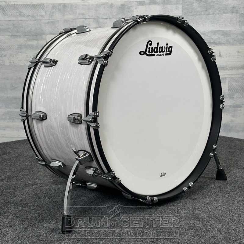 Ludwig Classic Maple "Super 70s"  Bass Drum 24x14 70s White Marine Pearl - DCP Exclusive!