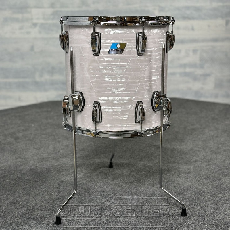 Ludwig Classic Maple "Super 70s" Floor Tom 14x14 70s White Marine Pearl - DCP Exclusive!