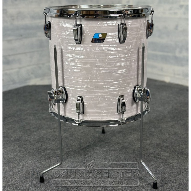 Ludwig Classic Maple "Super 70s"  Floor Tom 16x16 70s White Marine Pearl - DCP Exclusive!