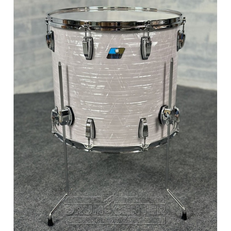 Ludwig Classic Maple "Super 70s"  Floor Tom 18x16 70s White Marine Pearl - DCP Exclusive!