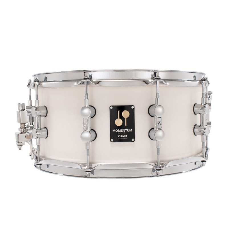Sonor Momentum Maple Snare Drum 14x6.5 Satin Pure White