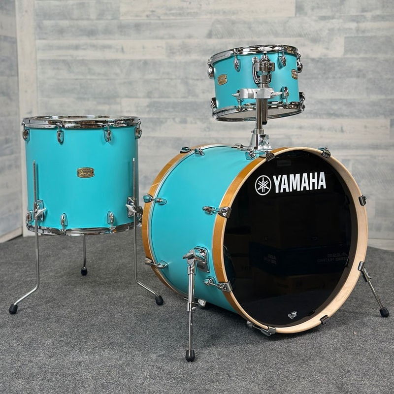 Yamaha Stage Custom Birch 3pc Drum Set 22/12/16 Matte Surf Green