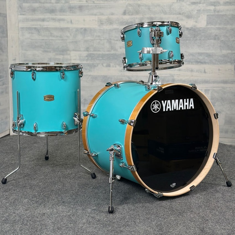 Yamaha Stage Custom Birch 3pc Drum Set 22/13/16 Matte Surf Green