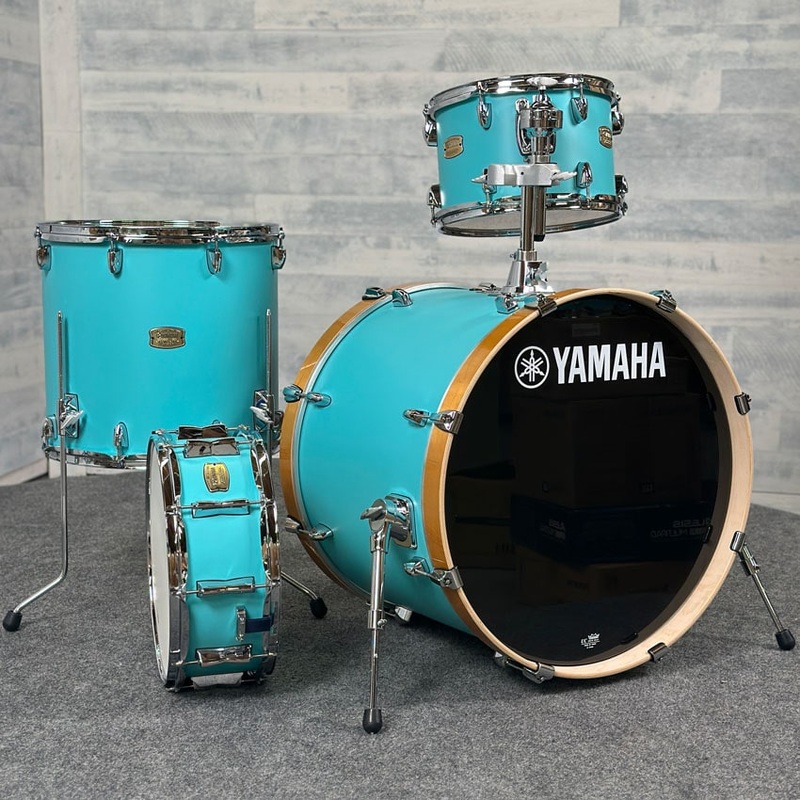Yamaha Stage Custom Birch 4pc Drum Set 22/12/16/14 Matte Surf Green