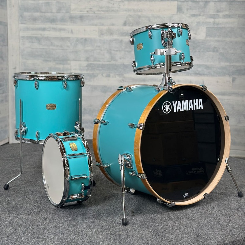 Yamaha Stage Custom Birch 4pc Drum Set 24/13/16/14 Matte Surf Green