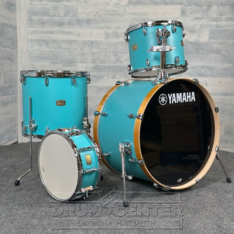 Yamaha Stage Custom Birch 4pc Drum Set 24/14/16/14 Matte Surf Green