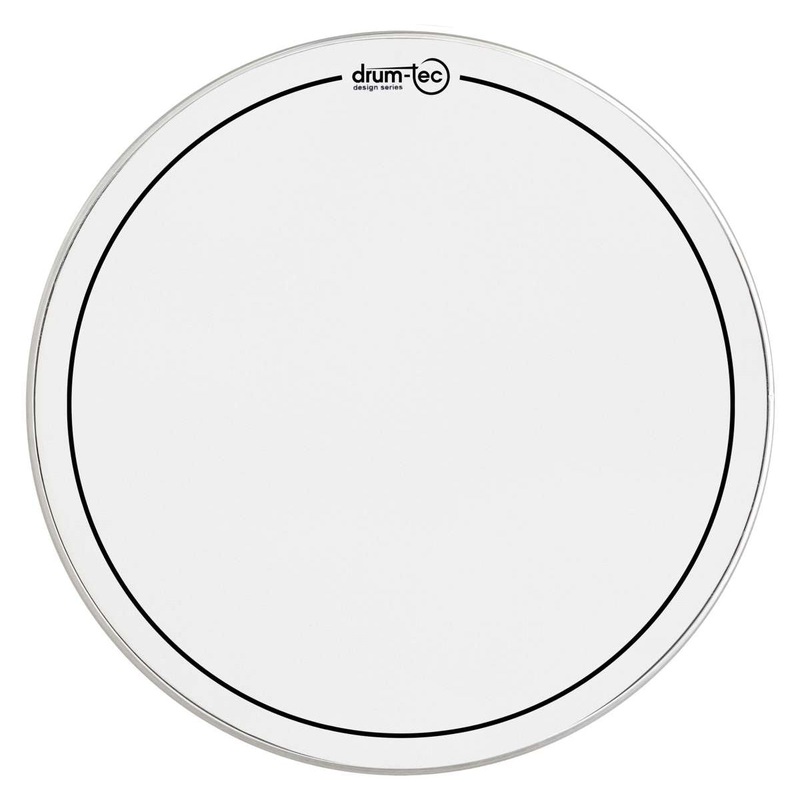 Drum-Tec Design Mesh Bass Drumhead 18" White w/Black Belt