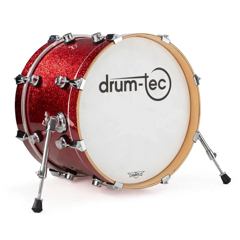 Drum-Tec Diabolo 3 E-Bass Drum 18x12 Red Sparkle