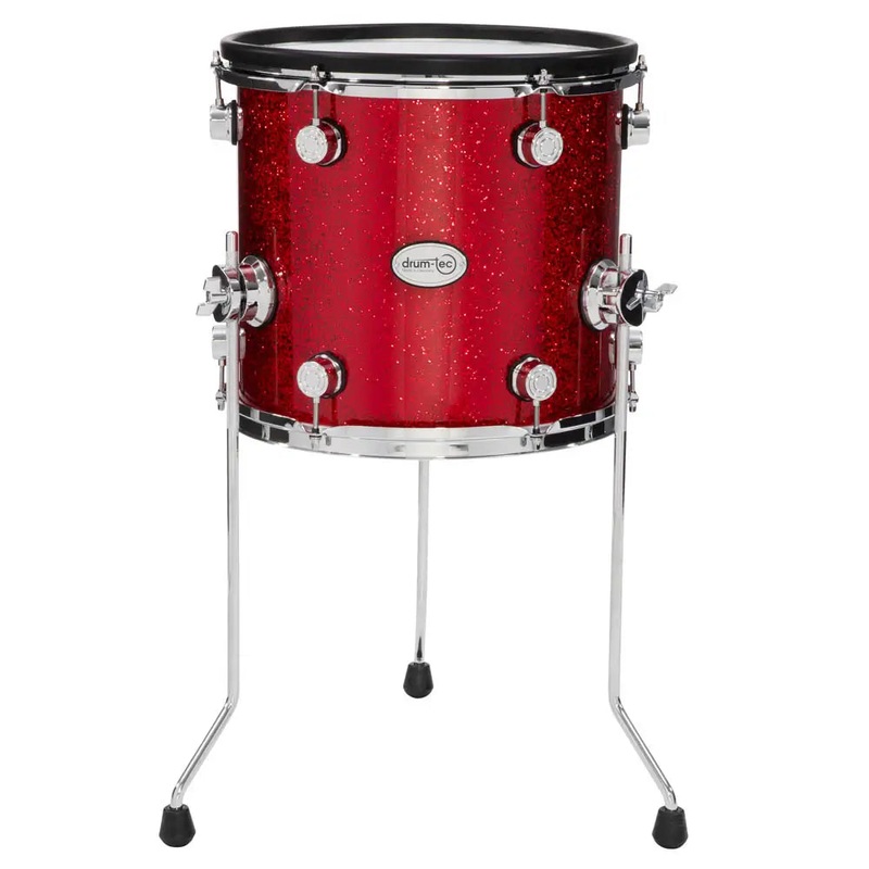 Drum-Tec Diabolo 3 E-Floor Tom 13x12 Red Sparkle