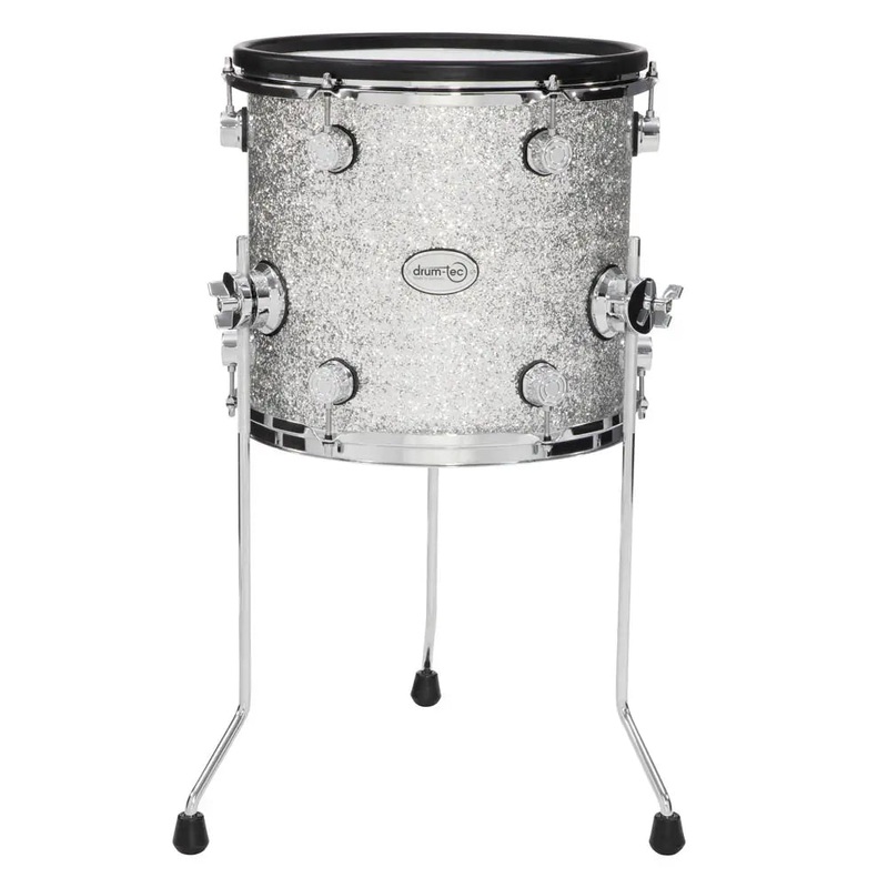 Drum-Tec Diabolo 3 E-Floor Tom 13x12 Silver Sparkle