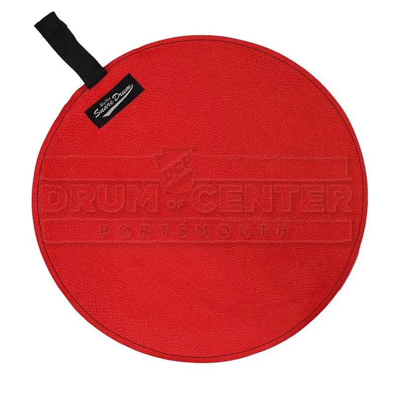Big Fat Snare Drum Faux Suede 14" Fire Engine