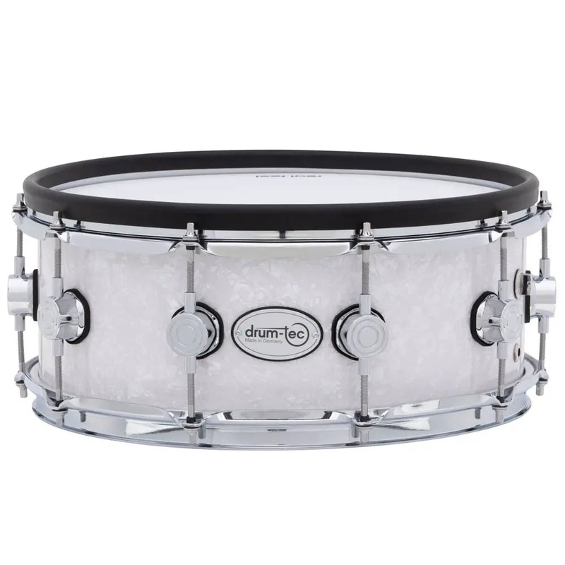 Drum-Tec Pro 3 E-Snare Drum 14x5.5 White Marine Pearl