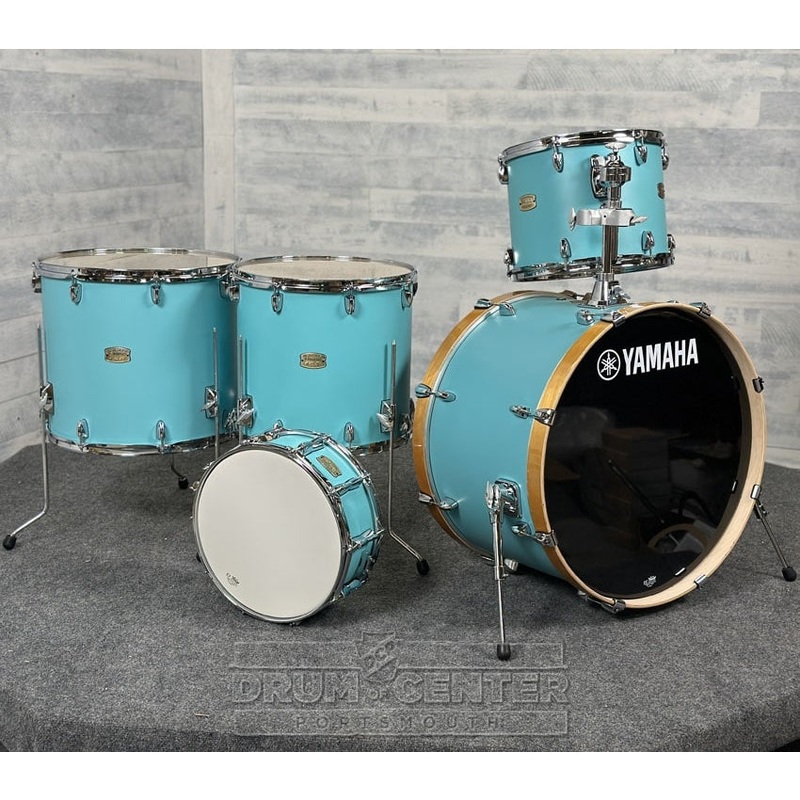Yamaha Stage Custom Birch 5pc Drum Set 24/14/16/18/14 Matte Surf Green