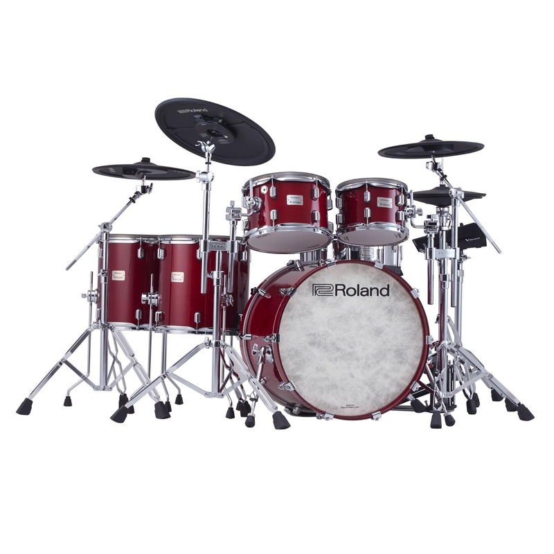 Roland VAD716 V-Drums Acoustic Design 716 Drum Set Gloss Cherry