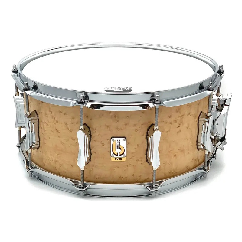 British Drum Company Founder's Reserve Pure Ultra Snare Drum 14x6.5 Birdseye Maple