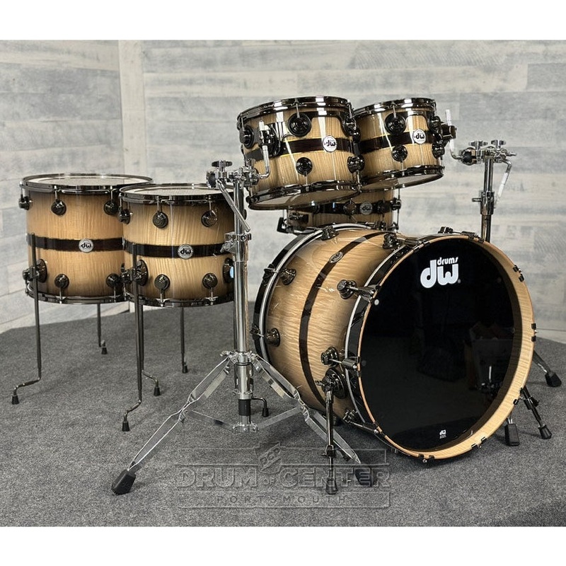 DW Collectors VLT 333 Maple 6pc Drum Set Sycamore Ziricote