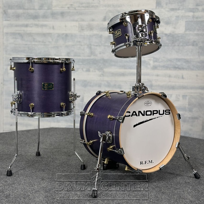Canopus RFM 3pc Club Drum Set Purple Oil w/Brass Lugs