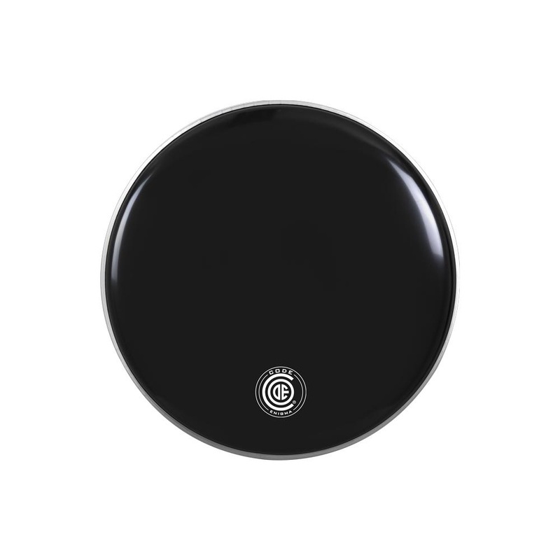 Code Enigma Black Bass Drumhead 22"