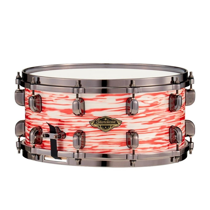 Tama Starclassic Walnut/Birch Snare Drum 14x6.5 Red & White Oyster